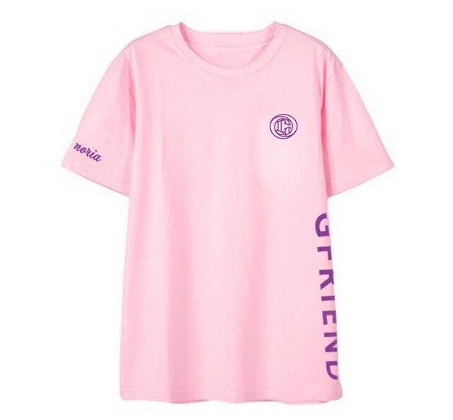 Kpop Gfriend same logo printing o neck unisex t shirt summer