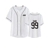 kpop ateez member name baseball for k-pop unisex loose t-shirt - Kpopshop