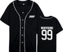 kpop ateez member name baseball for k-pop unisex loose t-shirt - Kpopshop