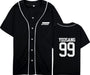 kpop ateez member name baseball for k-pop unisex loose t-shirt - Kpopshop