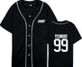 kpop ateez member name baseball for k-pop unisex loose t-shirt - Kpopshop