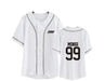 kpop ateez member name baseball for k-pop unisex loose t-shirt - Kpopshop