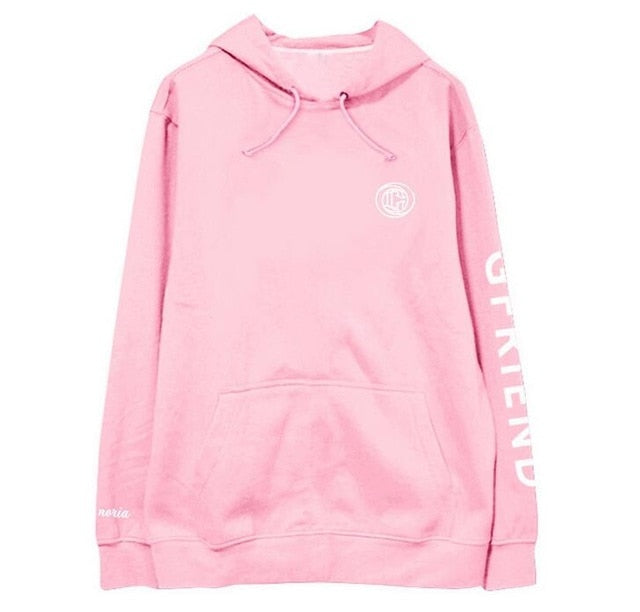 New arrival kpop gfriend member logo printing pullover fleece/thin hoodies unisex  supportive sweatshirt