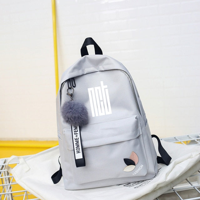 Stray Kids Seventeen Ikon Bangtan Boys Bookbag Back Pack TXT Backpack Sac A Dos  School Bag Pack for Teenager Women