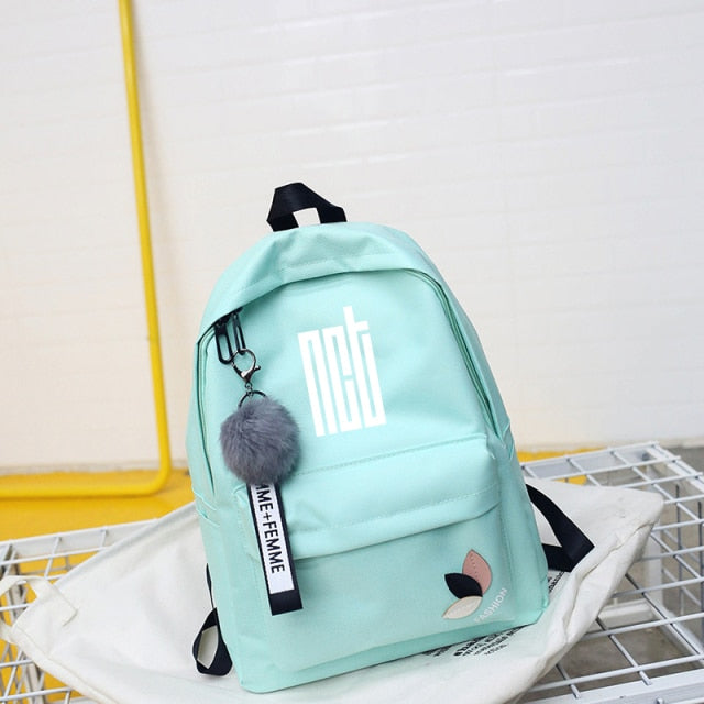 Stray Kids Seventeen Ikon Bangtan Boys Bookbag Back Pack TXT Backpack Sac A Dos  School Bag Pack for Teenager Women