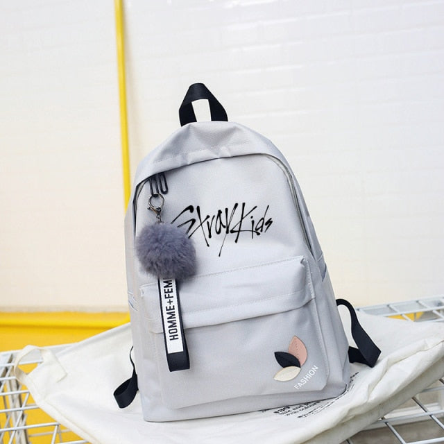 Stray Kids Seventeen Ikon Bangtan Boys Bookbag Back Pack TXT Backpack Sac A Dos  School Bag Pack for Teenager Women