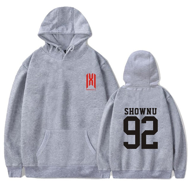 Monsta X World Tour MonstaX Member Name Hoodies KPOP Hooded Pullovers