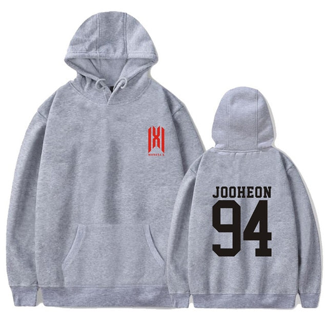 Monsta X World Tour MonstaX Member Name Hoodies KPOP Hooded Pullovers