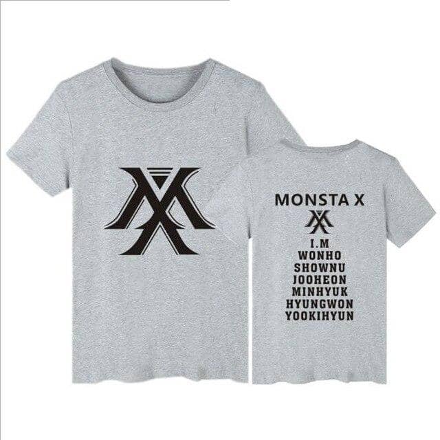 Kpop Newest Plus Size XXS-4XL Korean Fashion Summer T Shirt Women Tshirt KPOP MONSTA X T-Shirt Women Tops Tee Shirt Femme Tumblr Clothing that you'll fall in love with. At an affordable price at KPOPSHOP, We sell a variety of Plus Size XXS-4XL Korean Fashion Summer T Shirt Women Tshirt KPOP MONSTA X T-Shirt Women Tops Tee Shirt Femme Tumblr Clothing with Free Shipping.