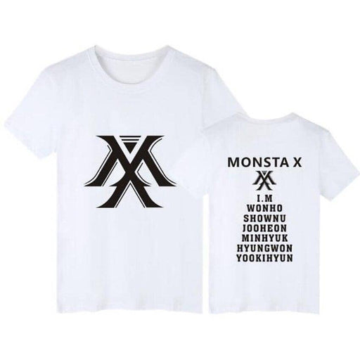 Kpop Newest Plus Size XXS-4XL Korean Fashion Summer T Shirt Women Tshirt KPOP MONSTA X T-Shirt Women Tops Tee Shirt Femme Tumblr Clothing that you'll fall in love with. At an affordable price at KPOPSHOP, We sell a variety of Plus Size XXS-4XL Korean Fashion Summer T Shirt Women Tshirt KPOP MONSTA X T-Shirt Women Tops Tee Shirt Femme Tumblr Clothing with Free Shipping.