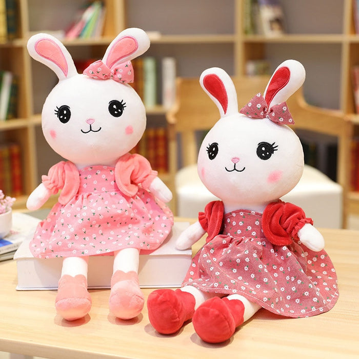 Rabbit Plush Toys Kawaii Girl Bunny Toy Child Soft Stuffed Dolls Baby Cute Stuff Doll Kawaii Plush Toy for Kids Brithday Gifts