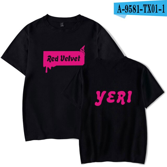 Red Velvet Korean Girls Team Summer T-shirt Oversize Kpop Women/men Pullovers Soft Casual Highstreet Tshirt Oversize