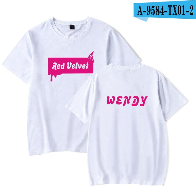 Red Velvet Korean Girls Team Summer T-shirt Oversize Kpop Women/men Pullovers Soft Casual Highstreet Tshirt Oversize