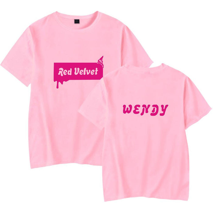 Red Velvet Korean Girls Team Summer T-shirt Oversize Kpop Women/men Pullovers Soft Casual Highstreet Tshirt Oversize