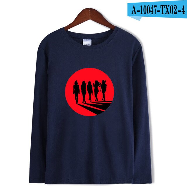 Red Velvet Kpop Fashion Printed Long Sleeve T-shirts Women/Men Trendy Streetwear T-shirts 2021 Casual Fans Tee Shirts Plus Size