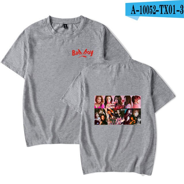 Red Velvet Kpop Fashion Printed Summer T-shirts Women/Men Short Sleeve Trendy Streetwear T-shirt 2021 Casual Fans Tee Shirts