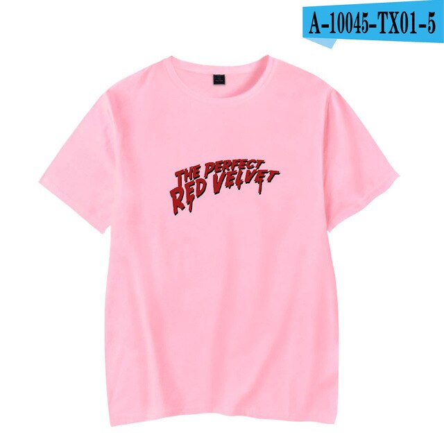 Red Velvet Kpop Fashion Printed Summer T-shirts Women/Men Short Sleeve Trendy Streetwear T-shirt 2021 Casual Fans Tee Shirts