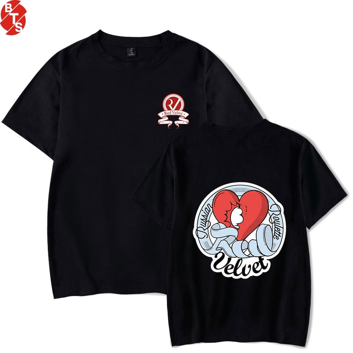 Red Velvet Kpop Fashion Printed Summer T-shirts Women/Men Short Sleeve Trendy Streetwear T-shirt 2021 Casual Fans Tee Shirts