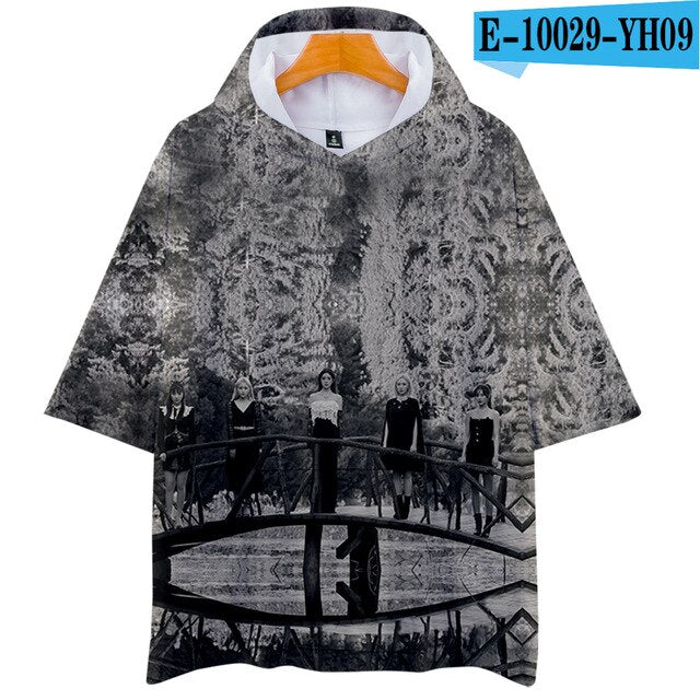 Red Velvet Kpop Men Women Hooded Tshirt Summer New Fashion Short Sleeve Male T-shirt Casual Tops 3D Print Clothes Funny Tee