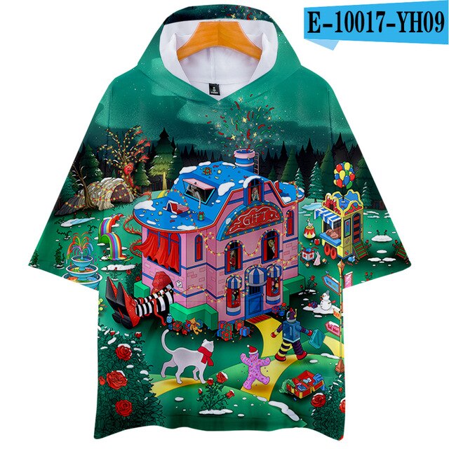 Red Velvet Kpop Men Women Hooded Tshirt Summer New Fashion Short Sleeve Male T-shirt Casual Tops 3D Print Clothes Funny Tee