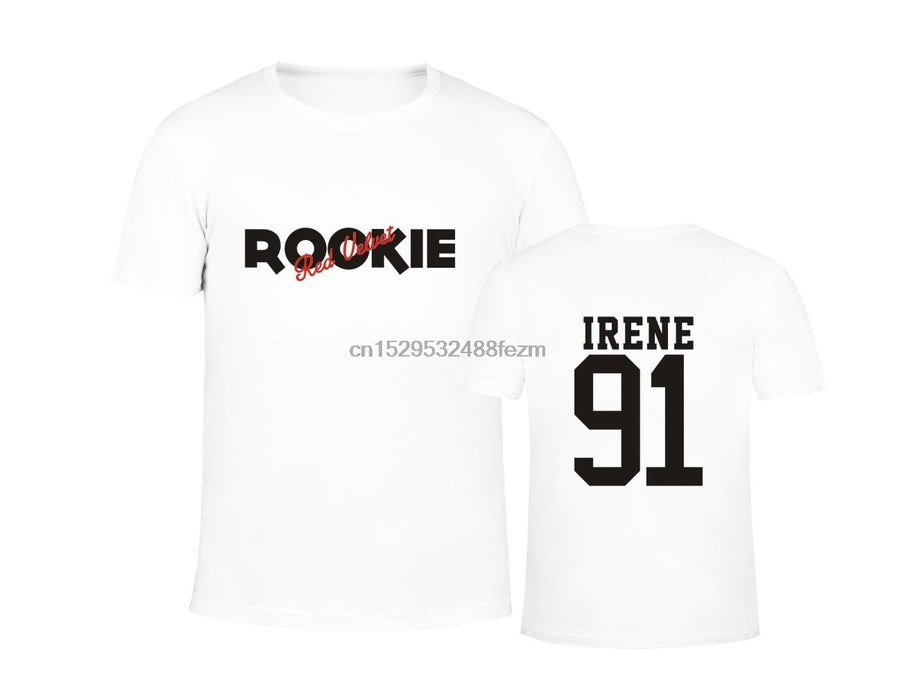 Red Velvet Mini4 ROOKIE Kpop Group Women's Fashion Cotton T-shirt Youth Loose Blouse Tops