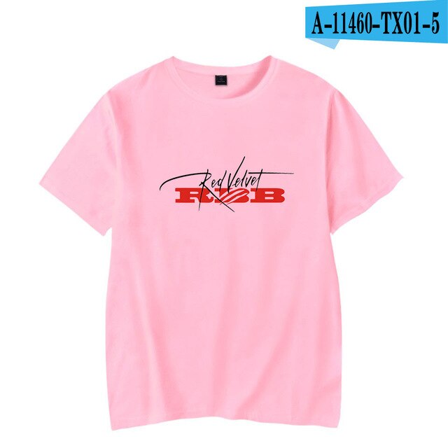 Red Velvet Summer T-shirt RBB Album Oversize Kpop Women/men Korean Girls Team Casual Highstreet Oversize T-shirt