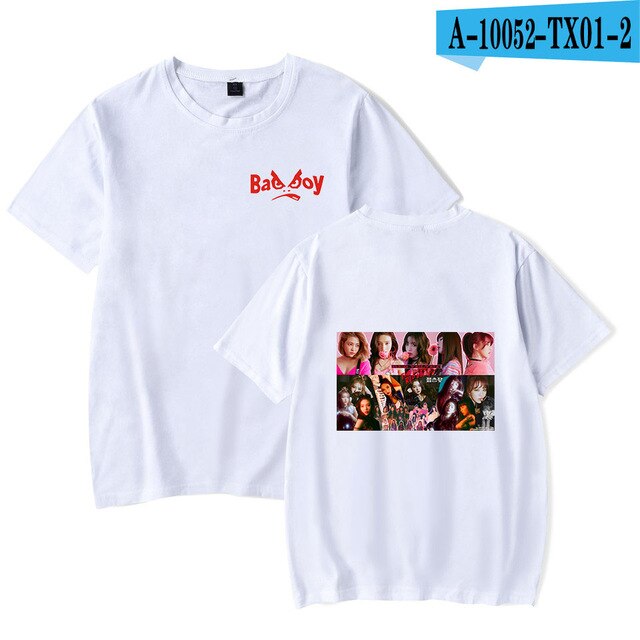 Red Velvet Summer T-shirt RBB Album Oversize Kpop Women/men Korean Girls Team Casual Highstreet Oversize T-shirt