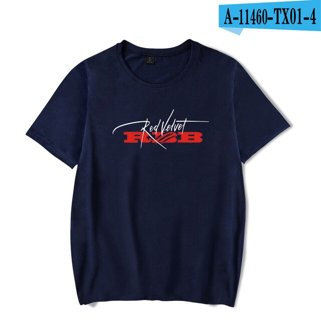 Red Velvet Summer T-shirt RBB Album Oversize Kpop Women/men Korean Girls Team Casual Highstreet Oversize T-shirt