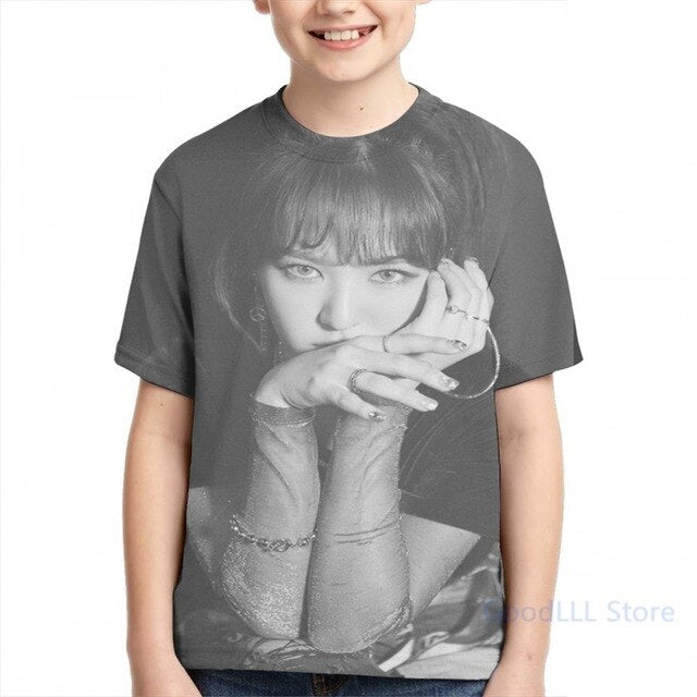 Red Velvet K-pop men T-Shirt women all over print fashion girl t shirt boy tops tees Short Sleeve Tshirts
