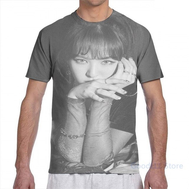 Red Velvet K-pop men T-Shirt women all over print fashion girl t shirt boy tops tees Short Sleeve Tshirts