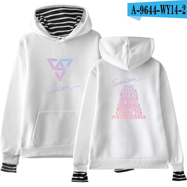 SEVENTEEN Kpop New Album Fashion Hoodies Popular Spring/Autumn Warm Cool Long Sleeve Women/Men