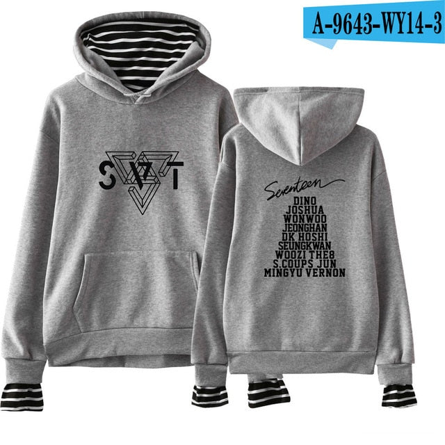 SEVENTEEN Kpop New Album Fashion Hoodies Popular Spring/Autumn Warm Cool Long Sleeve Women/Men
