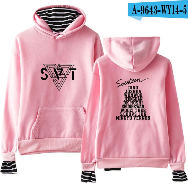SEVENTEEN Kpop New Album Fashion Hoodies Popular Spring/Autumn Warm Cool Long Sleeve Women/Men