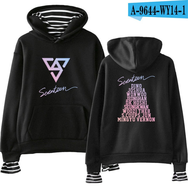 SEVENTEEN Kpop New Album Fashion Hoodies Popular Spring/Autumn Warm Cool Long Sleeve Women/Men