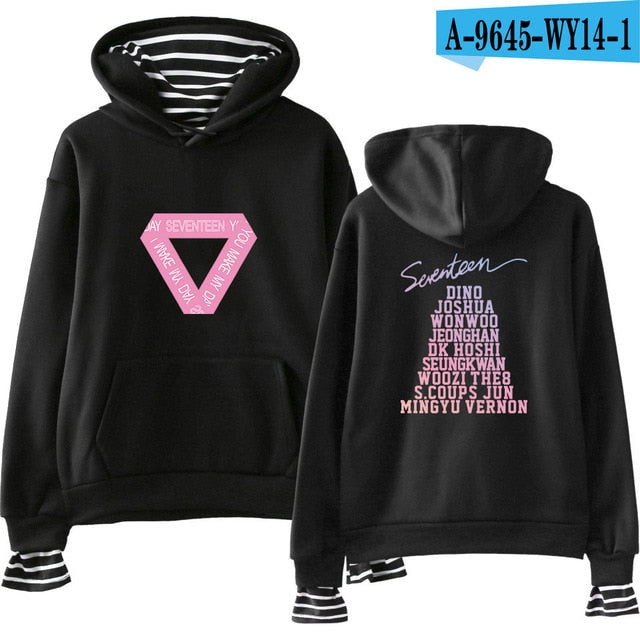 SEVENTEEN Kpop New Album Fashion Hoodies Popular Spring/Autumn Warm Cool Long Sleeve Women/Men