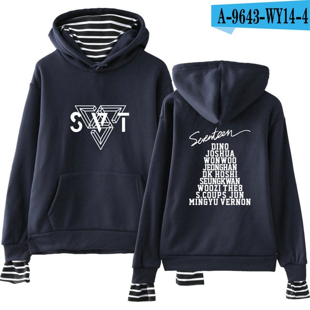 SEVENTEEN Kpop New Album Fashion Hoodies Popular Spring/Autumn Warm Cool Long Sleeve Women/Men