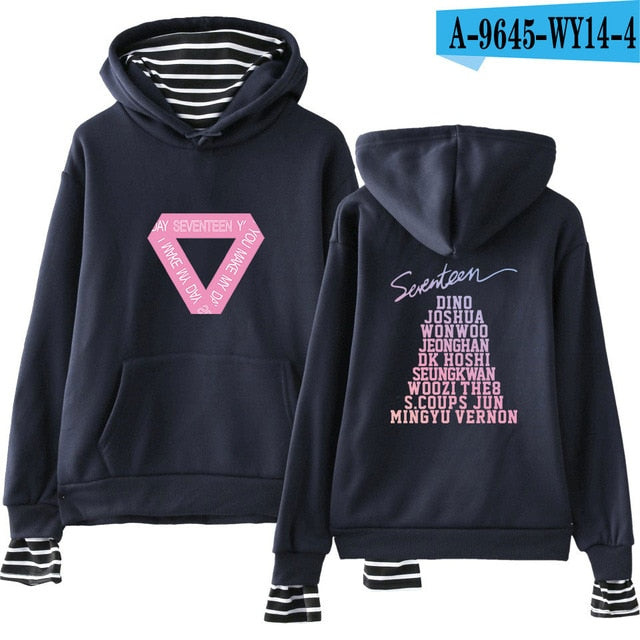 SEVENTEEN Kpop New Album Fashion Hoodies Popular Spring/Autumn Warm Cool Long Sleeve Women/Men