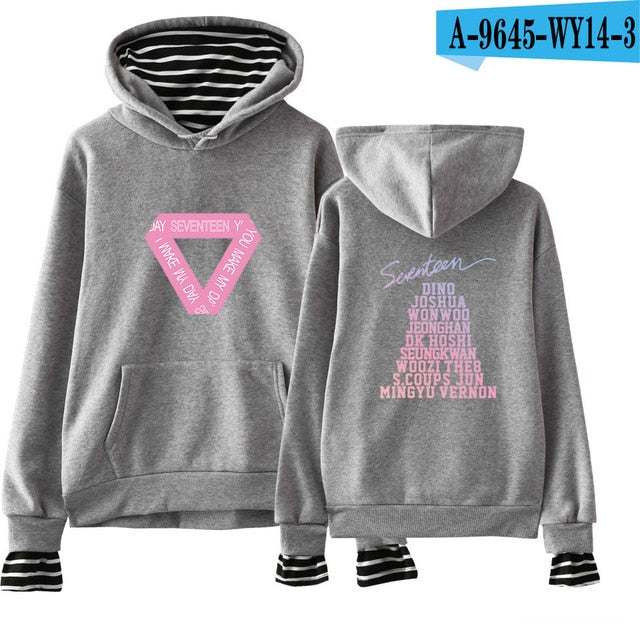 SEVENTEEN Kpop New Album Fashion Hoodies Popular Spring/Autumn Warm Cool Long Sleeve Women/Men