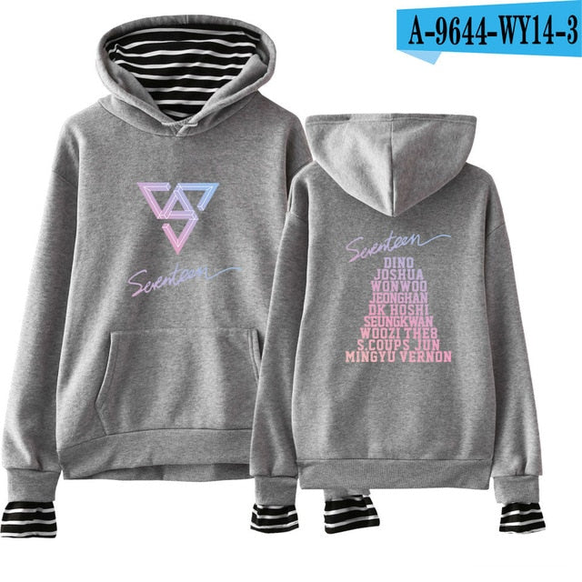 SEVENTEEN Kpop New Album Fashion Hoodies Popular Spring/Autumn Warm Cool Long Sleeve Women/Men
