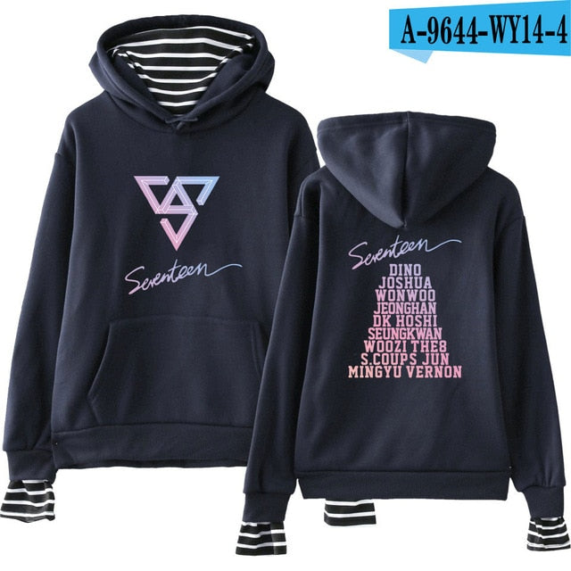 SEVENTEEN Kpop New Album Fashion Hoodies Popular Spring/Autumn Warm Cool Long Sleeve Women/Men