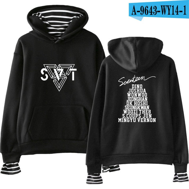 SEVENTEEN Kpop New Album Fashion Hoodies Popular Spring/Autumn Warm Cool Long Sleeve Women/Men