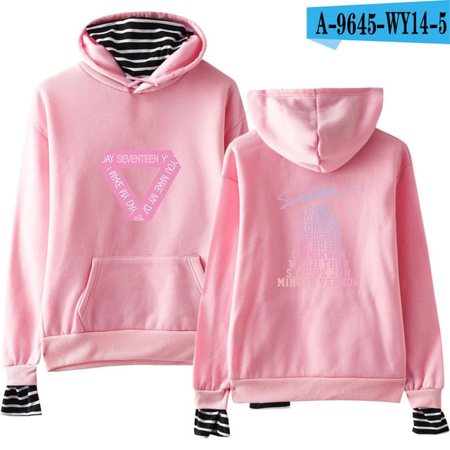 SEVENTEEN Kpop New Album Fashion Hoodies Popular Spring/Autumn Warm Cool Long Sleeve Women/Men