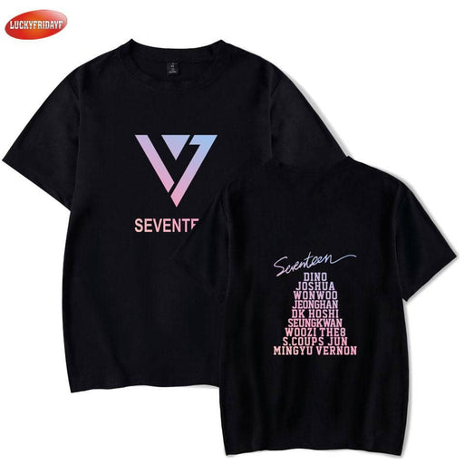 Kpop Newest SEVENTEEN kpop Summer Cool T-shirt Men/Women Short Sleeve Fashion  Print tshirt SEVENTEEN Casual Tee shirts Streetwear Clothes that you'll fall in love with. At an affordable price at KPOPSHOP, We sell a variety of SEVENTEEN kpop Summer Cool T-shirt Men/Women Short Sleeve Fashion  Print tshirt SEVENTEEN Casual Tee shirts Streetwear Clothes with Free Shipping.