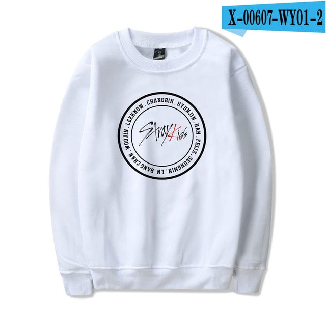 SHEIN Stray kids Sweatshirt O-neck Popular Casual Pullovers Round Collar New Streetwear Unisex Sweatshirt