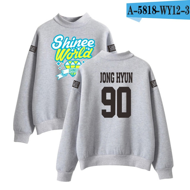 SHINee Kpop Turtlenecks Hoodies Sweatshirts Women/Men Korean Style
