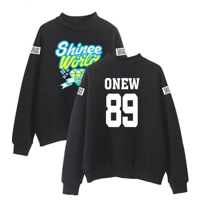 SHINee Kpop Turtlenecks Hoodies Sweatshirts Women/Men Korean Style