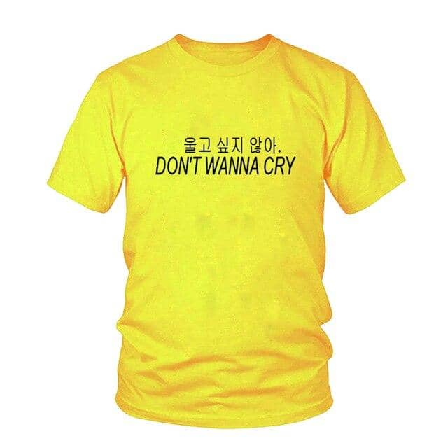 Kpop Newest Seventeen Kpop korea Don't Wanna Cry TShirt streetwear fashion unisex letter print tee tops woman/man clothing Female T-shirts that you'll fall in love with. At an affordable price at KPOPSHOP, We sell a variety of Seventeen Kpop korea Don't Wanna Cry TShirt streetwear fashion unisex letter print tee tops woman/man clothing Female T-shirts with Free Shipping.