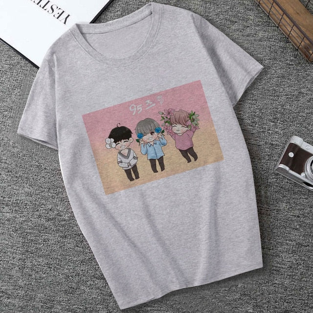 Seventeen T-Shirt 95s Aesthetics Print Casual Short Sleeve Streetwear Women Top