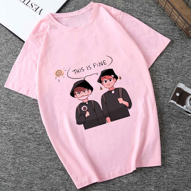 Seventeen T-Shirt 95s Aesthetics Print Casual Short Sleeve Streetwear Women Top