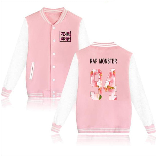 Shinee KPOP taemin key Baseball Uniform jacket Women Men Plus Size k-pop Zip-up Hoodies Sweatshirt
